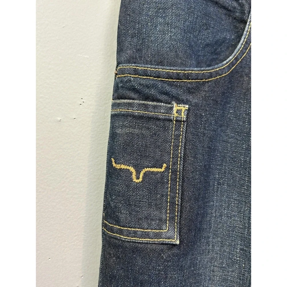 Watson Jeans Mens 38x36 Blue Dark Wash Straight Leg Made In USA Denim Workwear - Picture 9 of 10